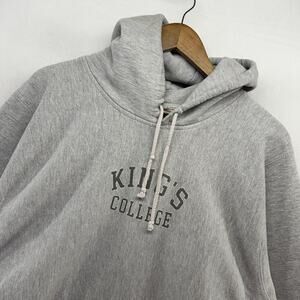 Vintage Kings College Sweatshirt Men's large Gray pro Weave Heavyweight Spellout